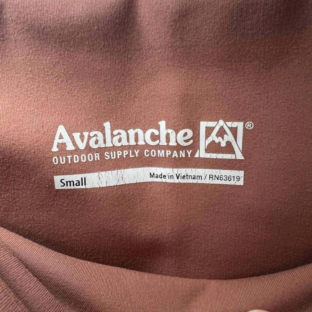 Avalanche High Waisted Cargo Legging Pants Brown Terracotta Pockets Hiking Small